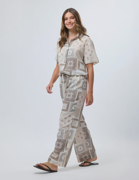 STELLA & GEMMA FLEUR PANT - TUSCAN TILE