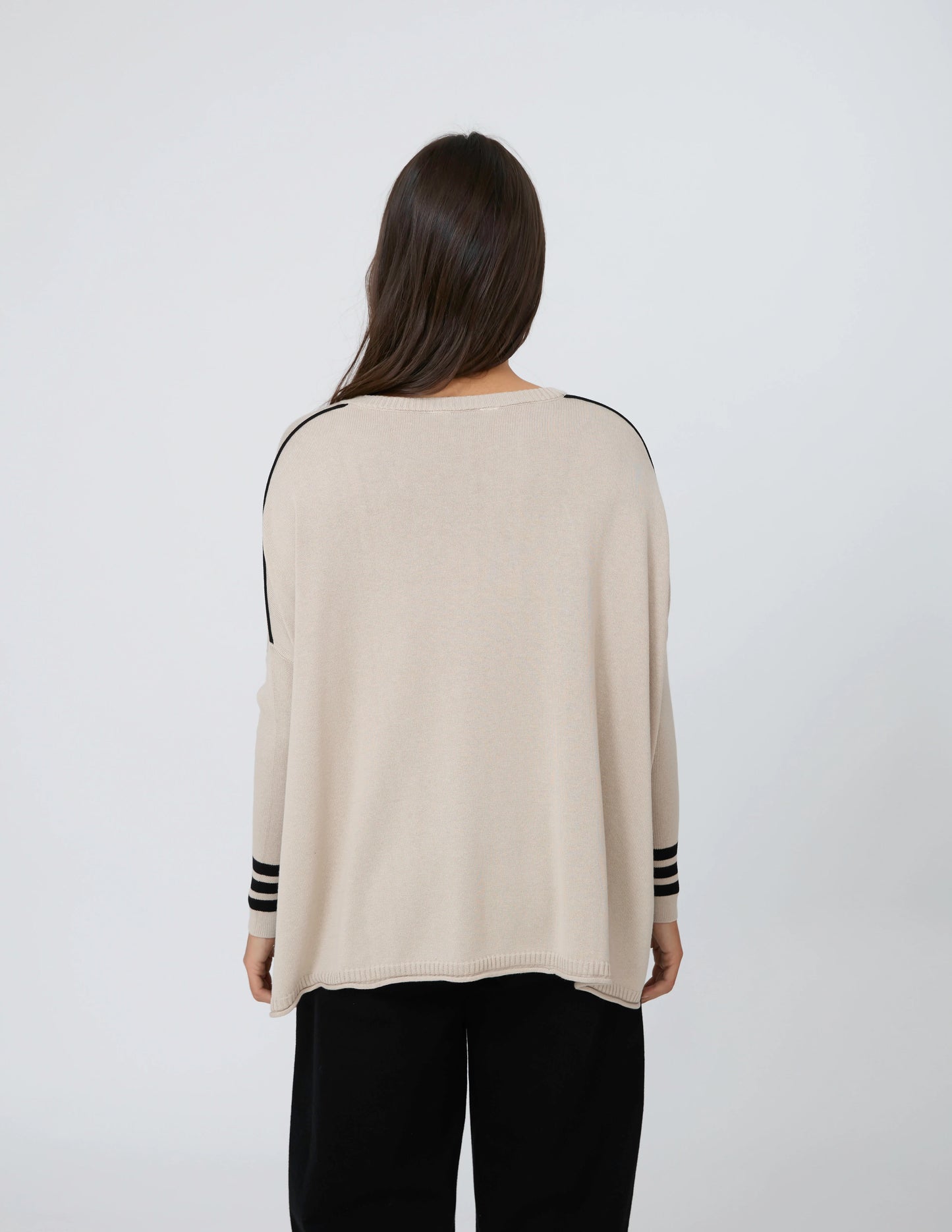 STELLA & GEMMA FARAH KNIT - NATURAL / BLACK