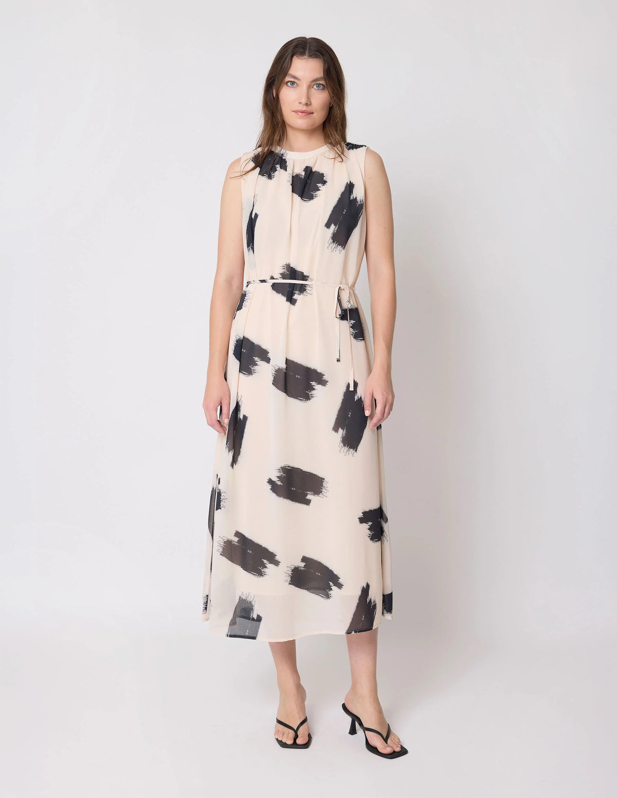 STELLA & GEMMA GOLDIE DRESS - BRUSHSTROKE