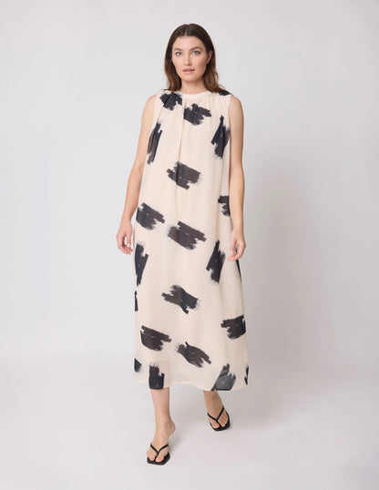 STELLA & GEMMA GOLDIE DRESS - BRUSHSTROKE