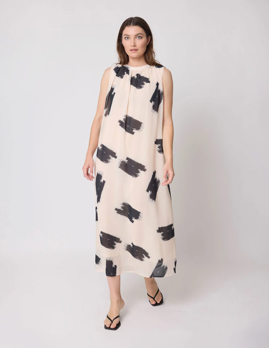 STELLA & GEMMA GOLDIE DRESS - BRUSHSTROKE
