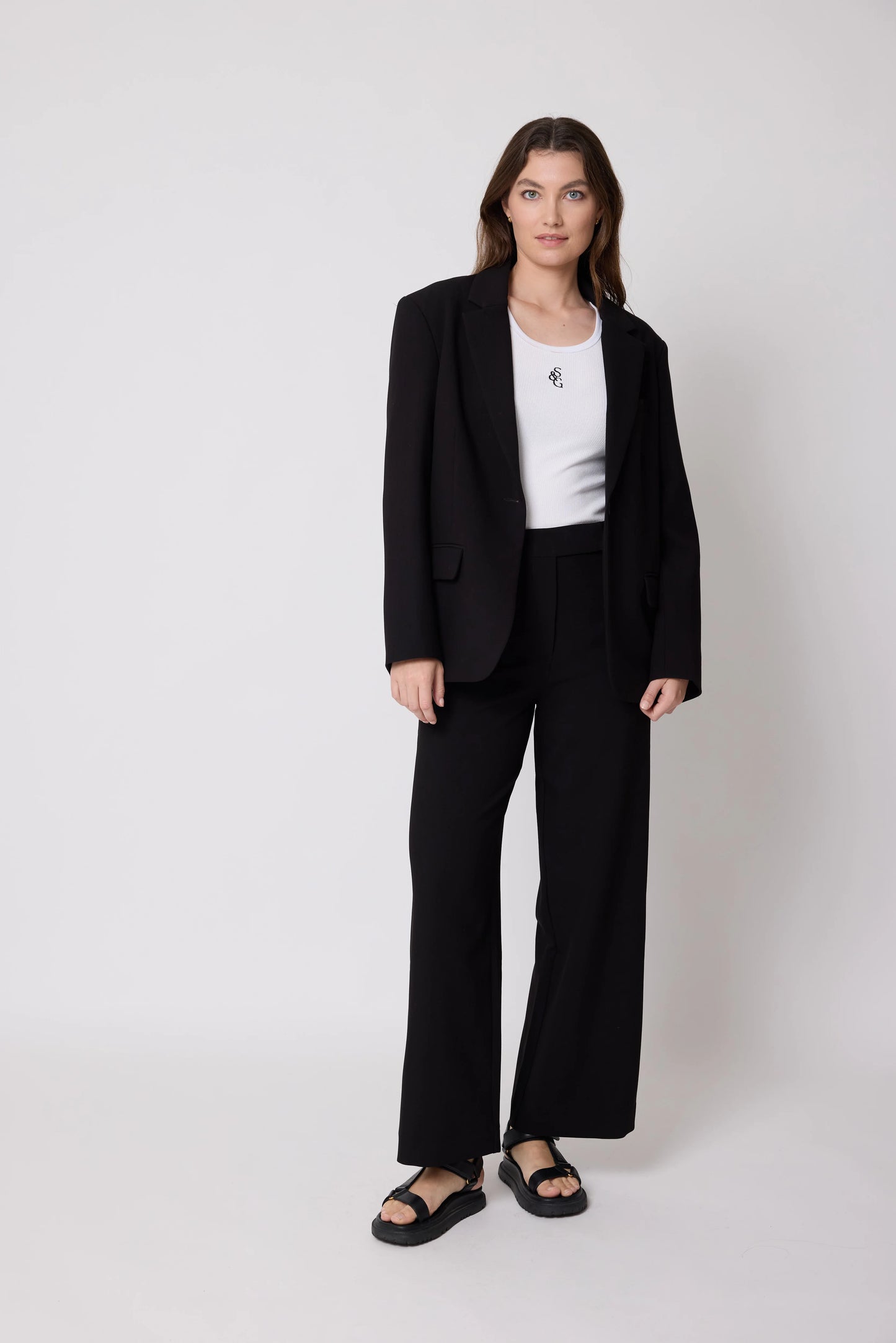 STELLA & GEMMA BODHI BLAZER - BLACK