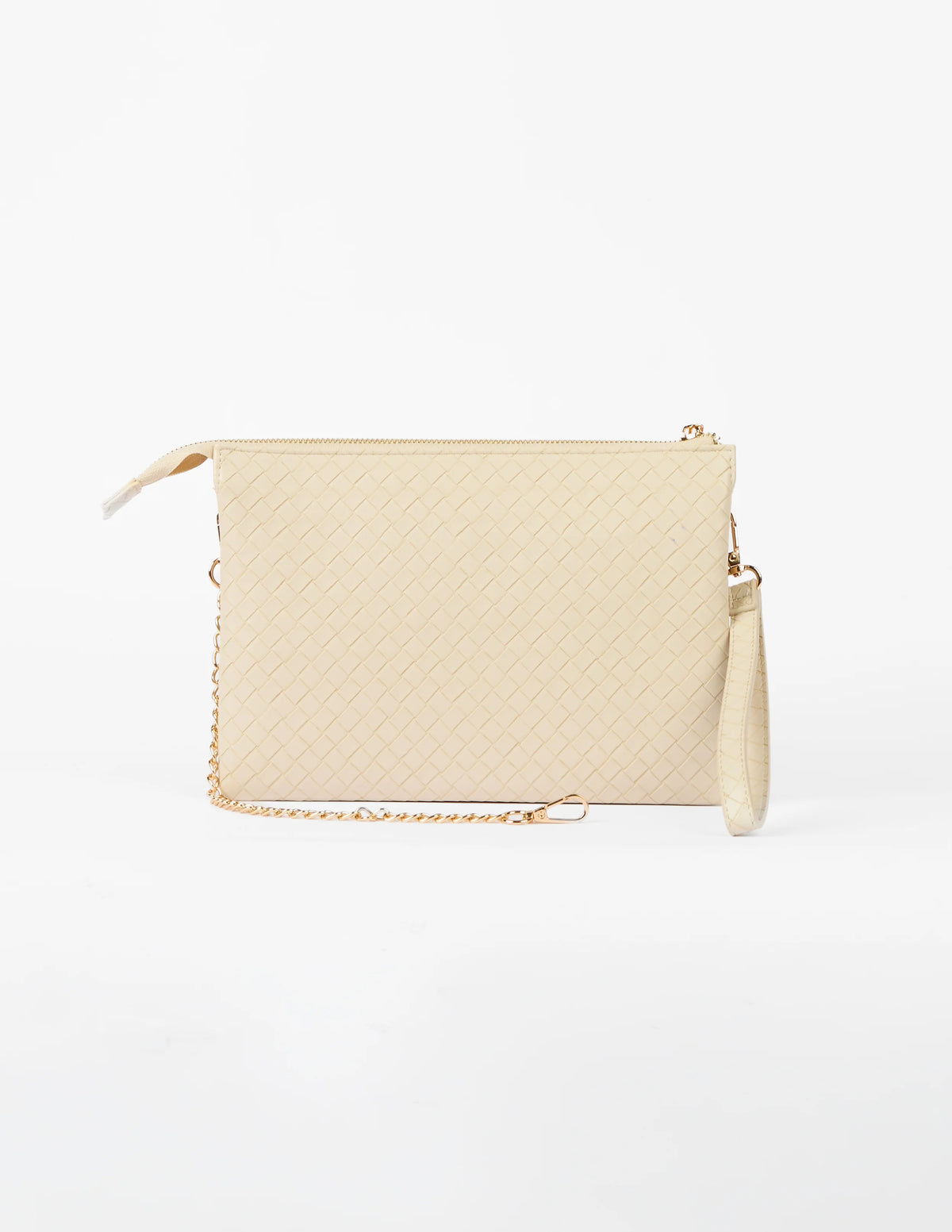 STELLA & GEMMA FRANKIE MULTI POUCH BAG - CHALK WEAVE