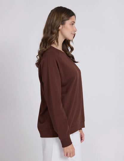 STELLA & GEMMA CLASSIC SWEAT - CHOCOLATE