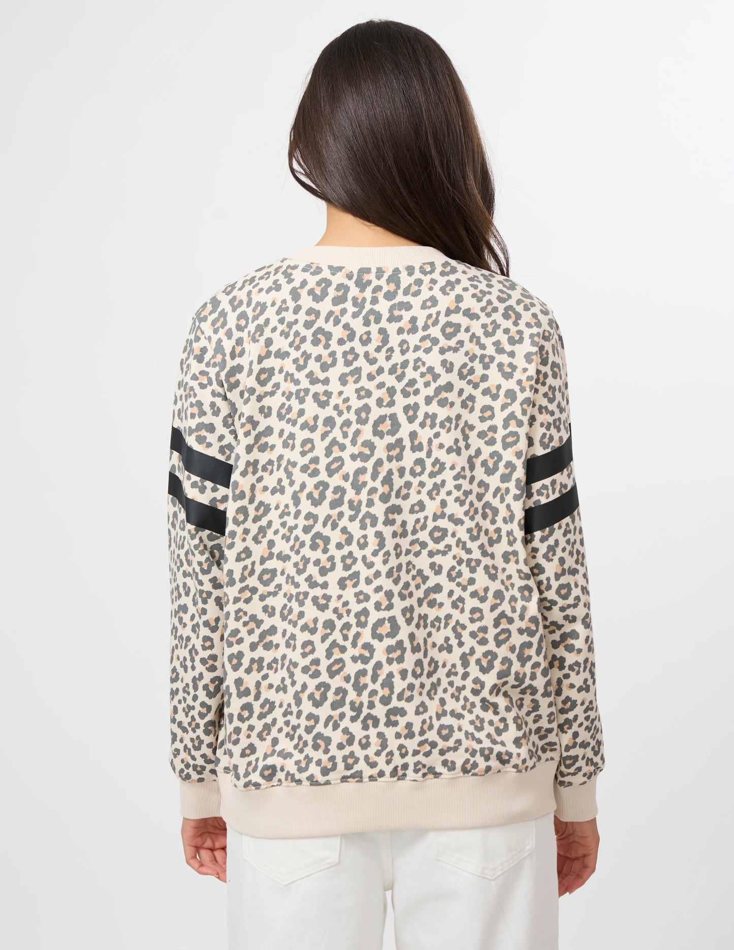 STELLA & GEMMA ESSENTIAL SWEAT - LEPOARD