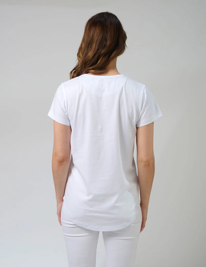 STELLA & GEMMA CLASSIC TEE - WHITE
