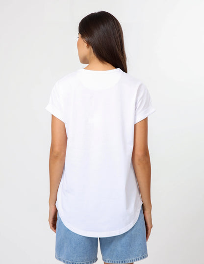 STELLA & GEMMA SOHO CUFF TEE - PICNIC STRIPES