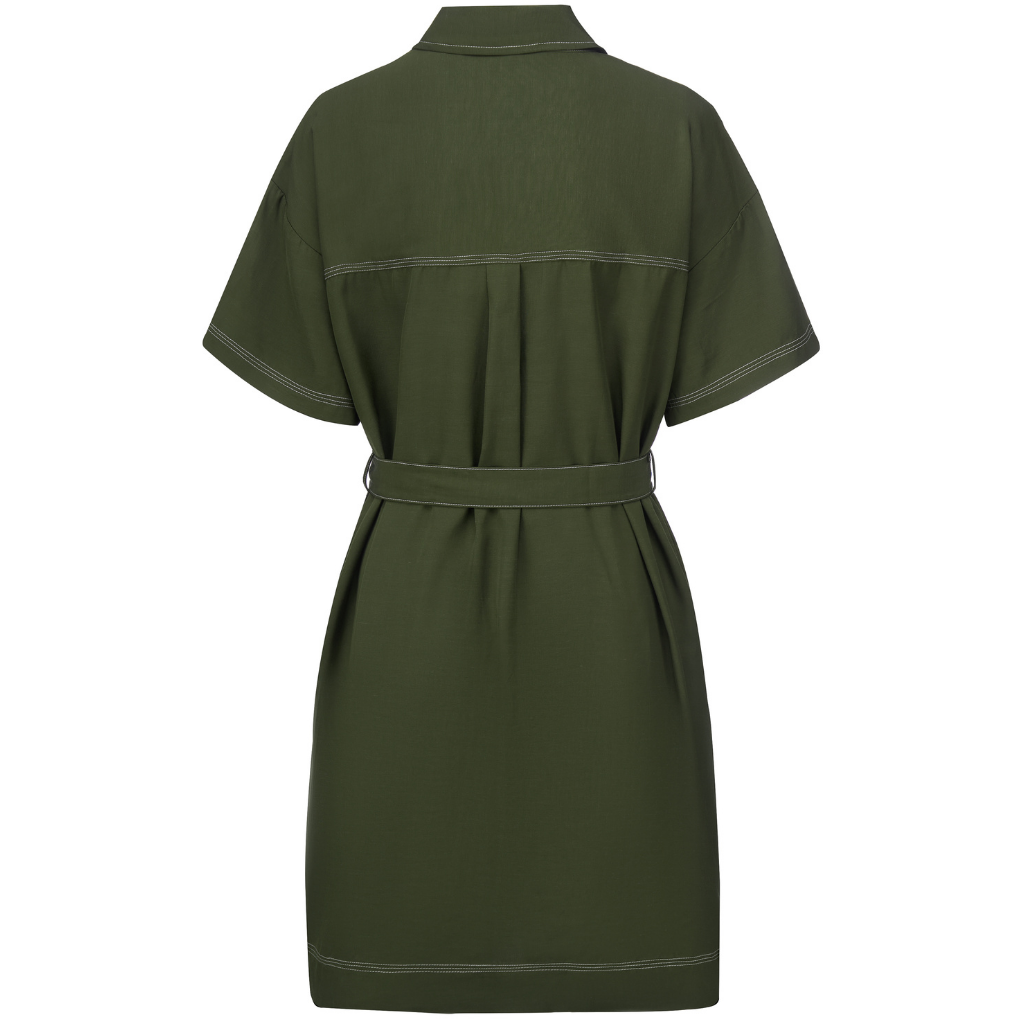 MOKE NZ CORA WOMEN'S SHIRT DRESS - BONSAI