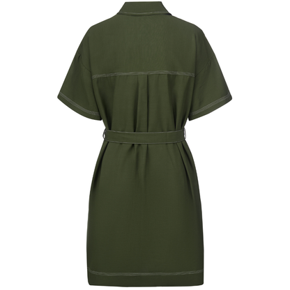 MOKE NZ CORA WOMEN'S SHIRT DRESS - BONSAI