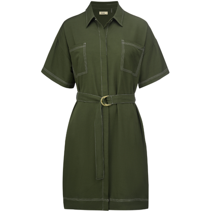MOKE NZ CORA WOMEN'S SHIRT DRESS - BONSAI