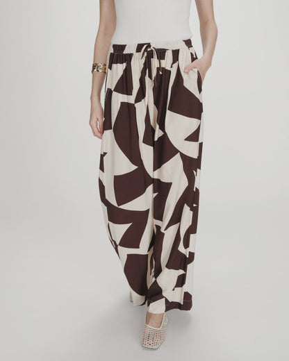 GRACE & MILA VENI PANTS - CHOCOLATE