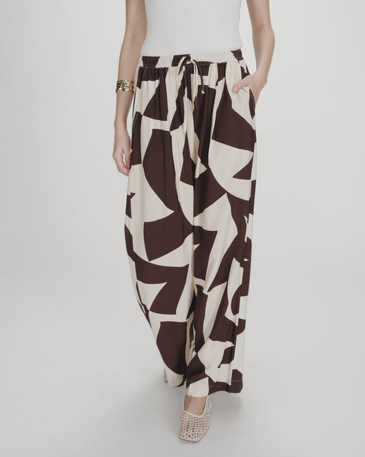 GRACE & MILA VENI PANTS - CHOCOLATE