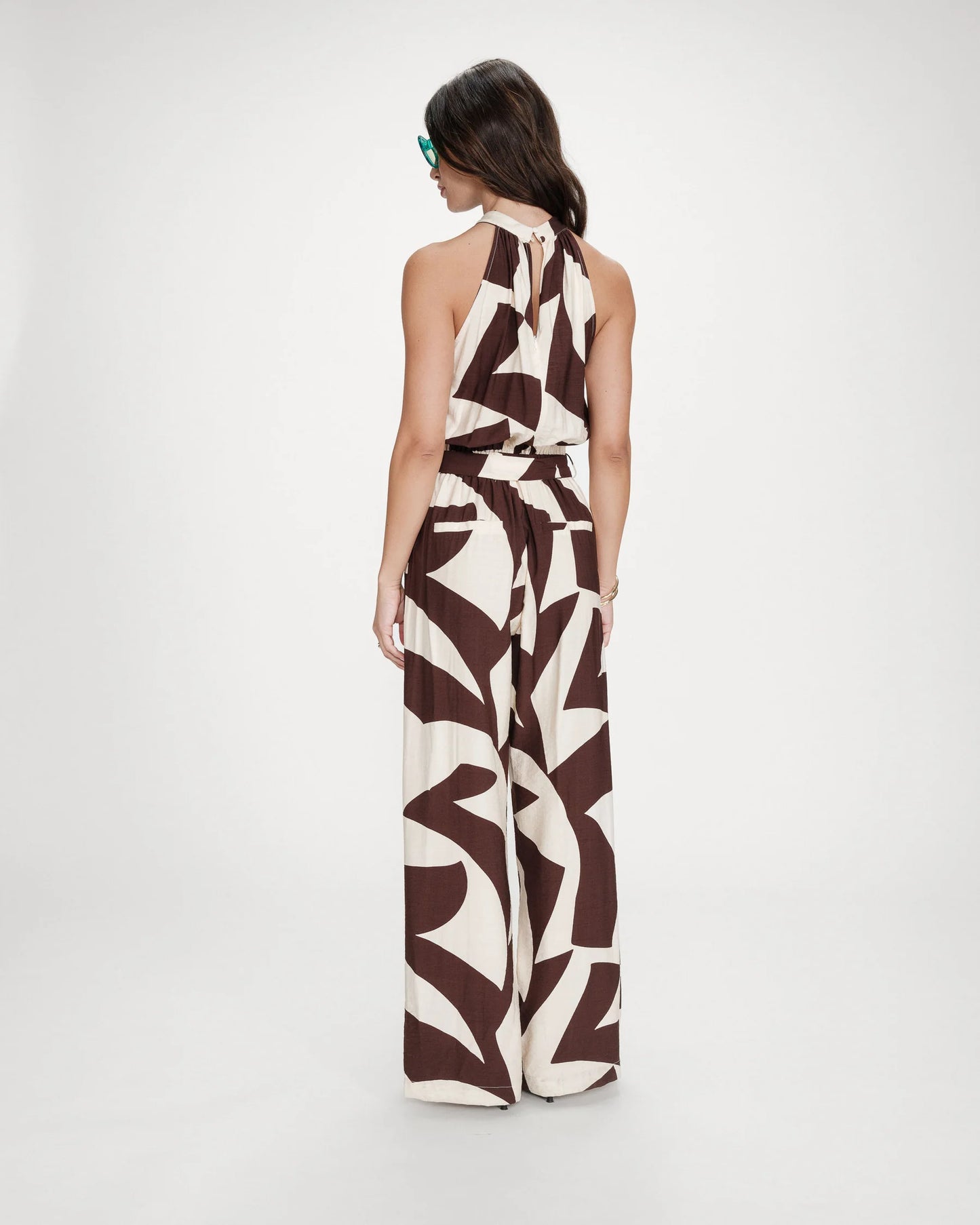 GRACE & MILA VEDETTE COMBINATION JUMPSUIT - CHOCOLATE