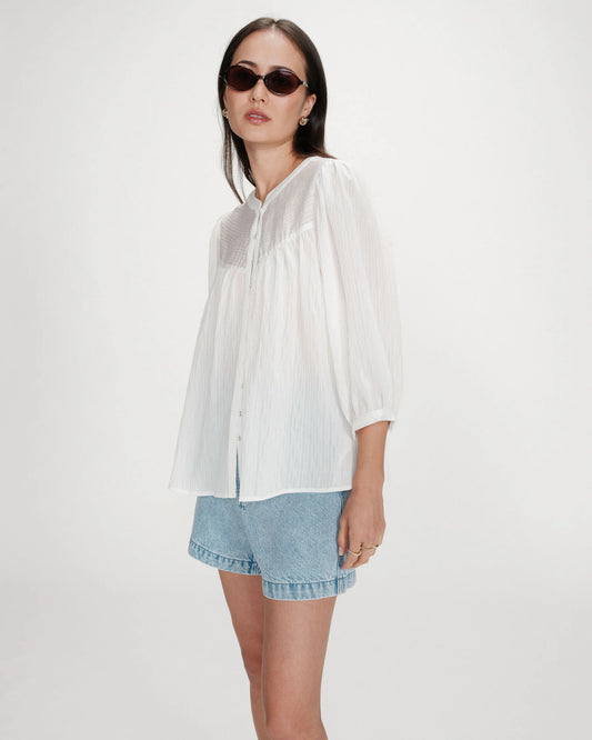 GRACE & MILA VANILLA BLOUSE - IVORY