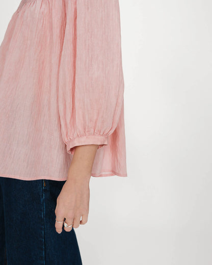 GRACE & MILA VANILLA BLOUSE - ROSE PINK