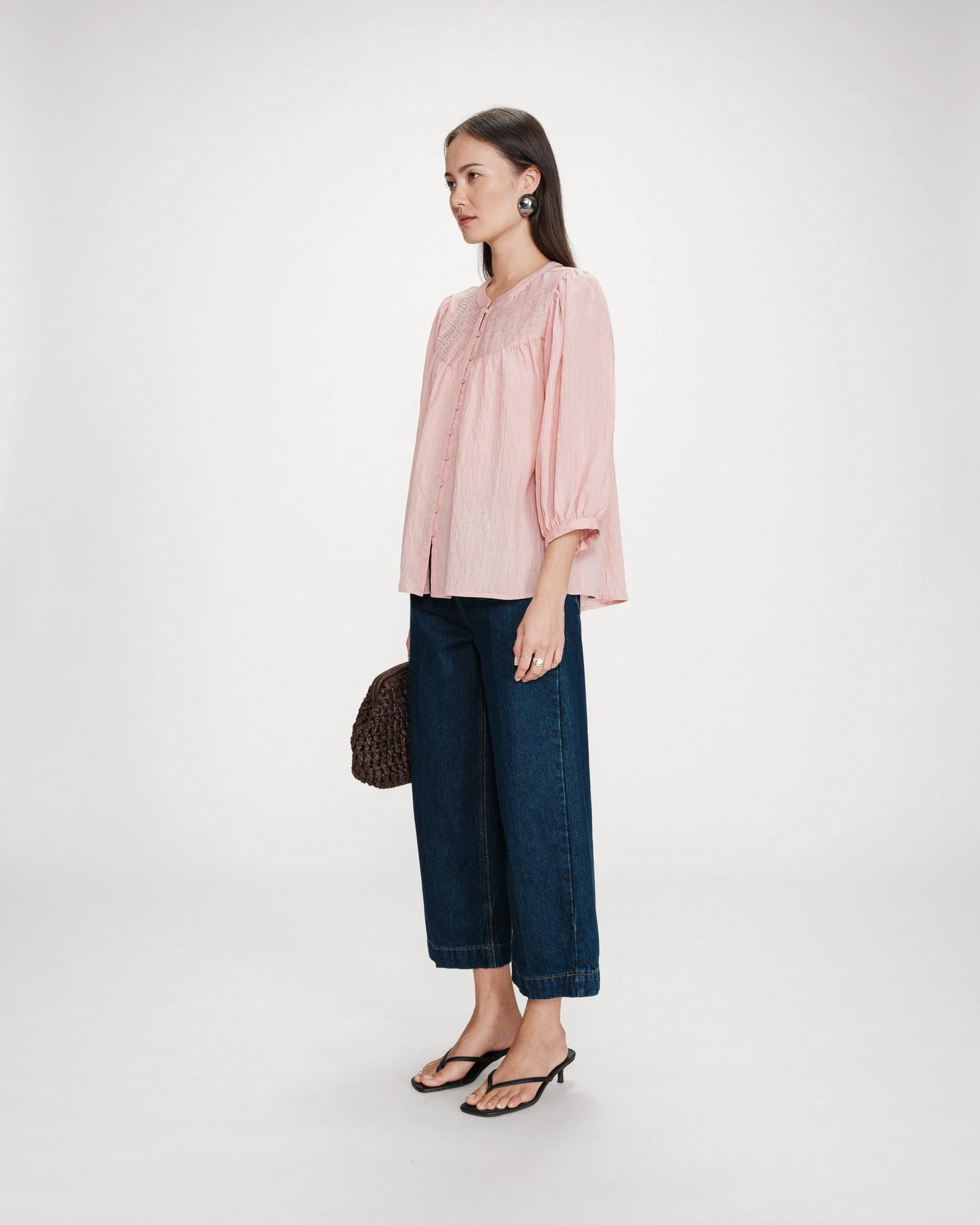 GRACE & MILA VANILLA BLOUSE - ROSE PINK