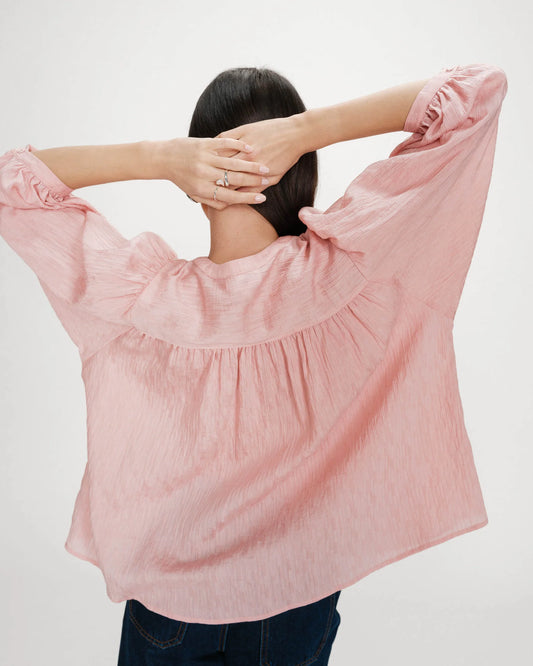 GRACE & MILA VANILLA BLOUSE - ROSE PINK