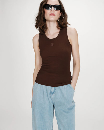 GRACE & MILA VALOU T-SHIRT - CHOCOLATE