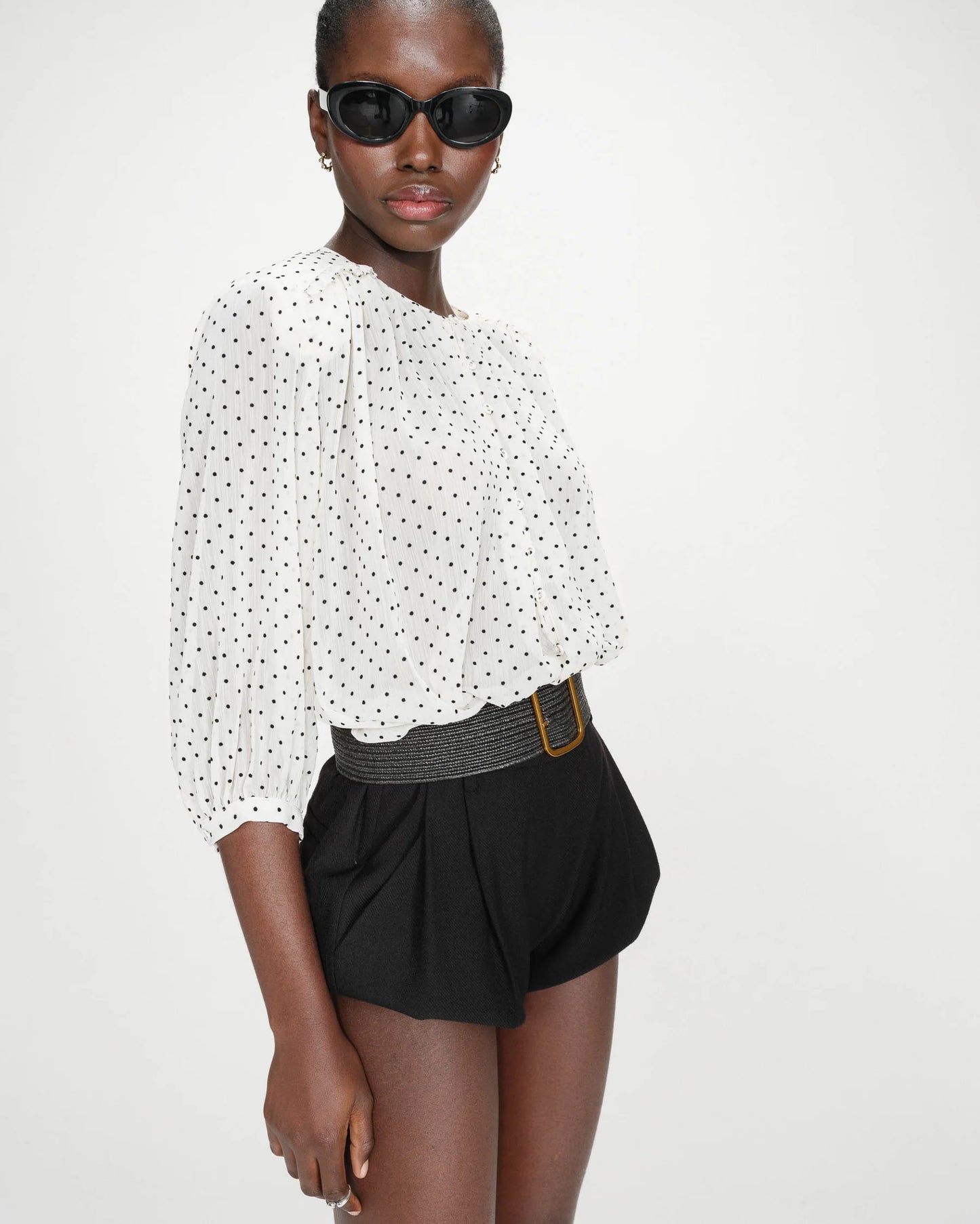 GRACE & MILA VALIANNA BLOUSE - IVORY