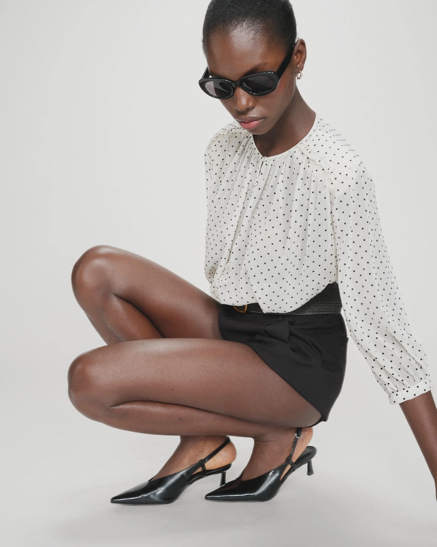 GRACE & MILA VALIANNA BLOUSE - IVORY