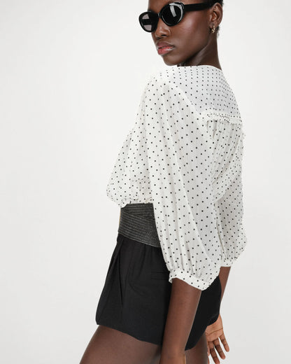 GRACE & MILA VALIANNA BLOUSE - IVORY