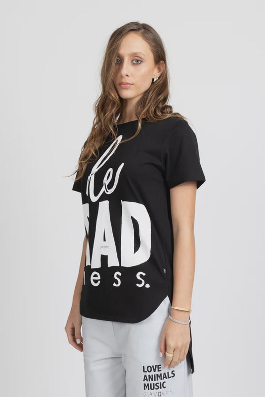 FEDERATION LS SCALLOP TEE - LE RADNESS - BLACK