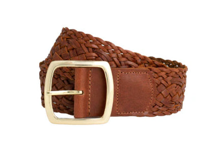 LOOP LEATHER BELT TIVOLI - DARK TAN - 10116