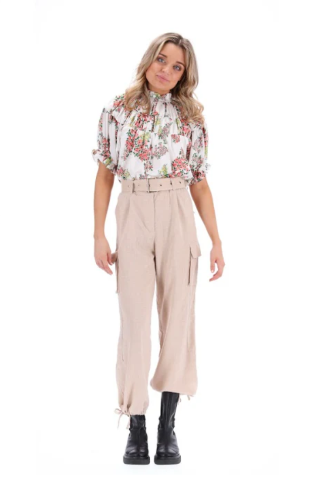 CHARLO BRONTE CARGO PANT - BEIGE - CH5