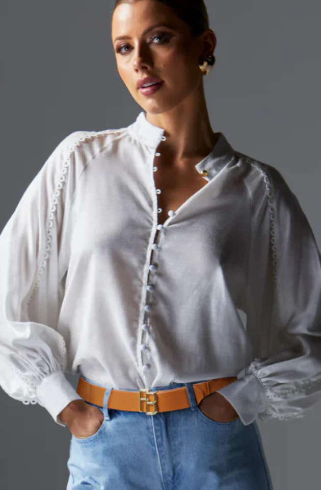 FATE + BECKER BERRY KISS BLOUSE - IVORY - 17121TWFA