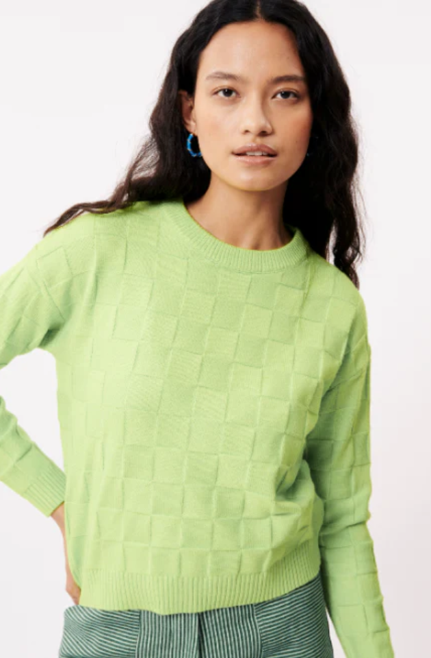 FRNCH ANJALI PULLOVER - CITRON VERT - MS24-11-CIT