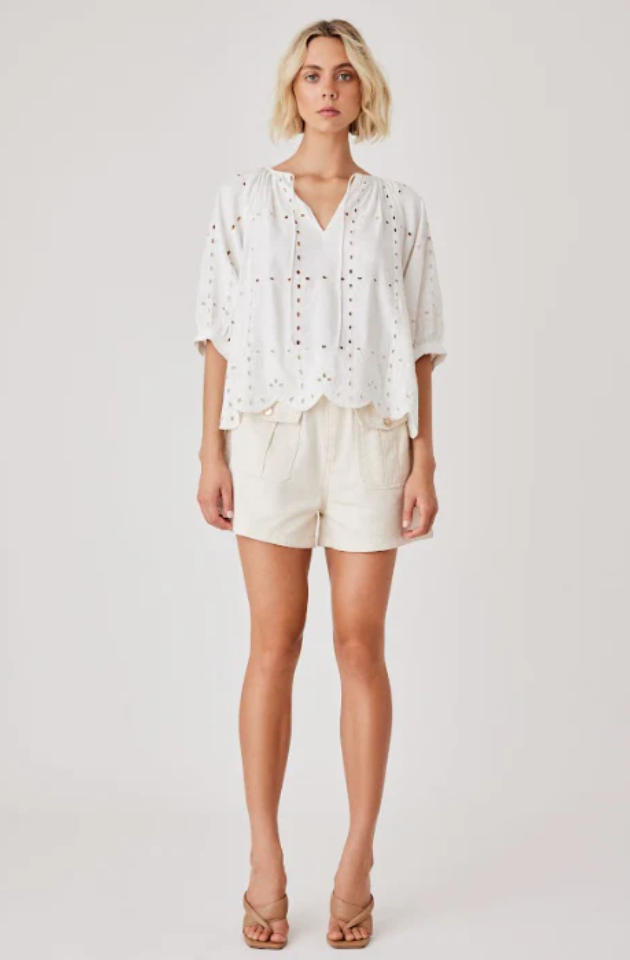 ESMAEE WHITE HAVEN BLOUSE - WHITE - 16986.5939