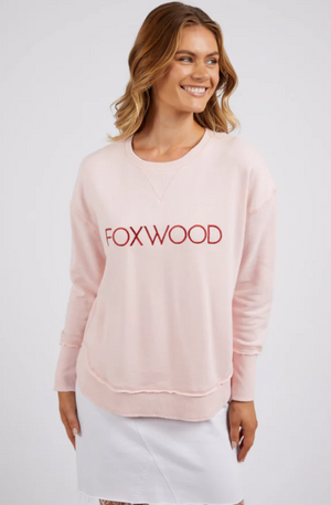 FOXWOOD SIMPLIFIED METALLIC CREW - PALE PINK - 55X0215.PPNK