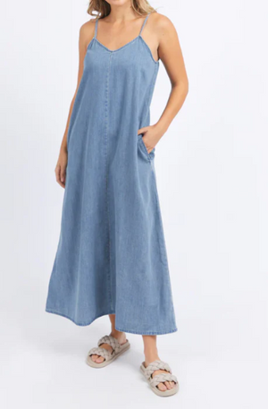 FOXWOOD ROMA DENIM DRESS - BLUE - 55D0178.BLU