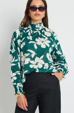 IVY & JACK AFFECTION FLORAL TOP - FOREST FLORAL