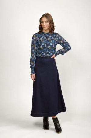 KNEWE PERRY SKIRT - INK DENIM - K4030