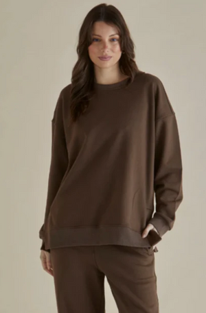 BETTY BASICS EASY CRES SWEAT CHO BROWN BB7081CHO