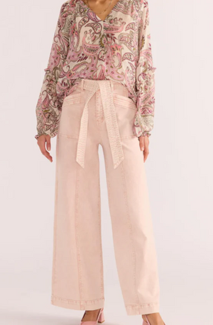 MINK PINK DAHLIA DENIM PANEL JEANS MG25014466P