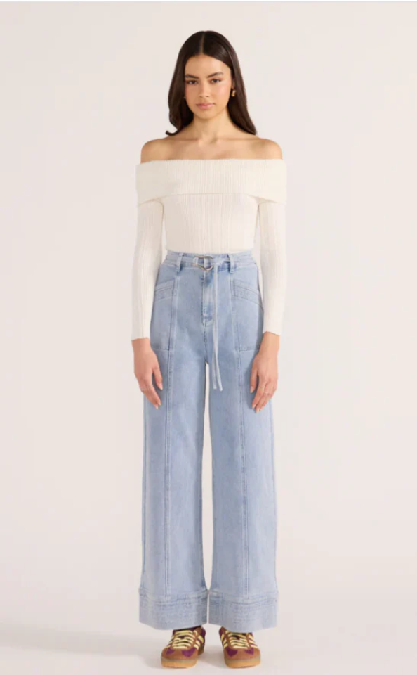 MINK PINK OLIVER STRAIGHT LEG JEAN - VINBLU - MG2502444