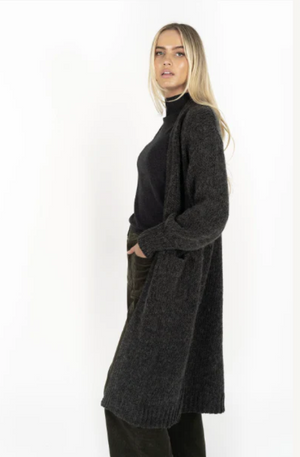 HUMIDITY LIFESTYLE ANGELICA CARDI - CHARCOAL - HW25207