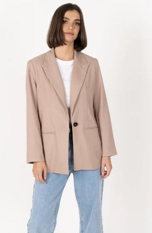 HUMIDITY LIFESTYLE COSMO BLAZER - BARK - HW25110