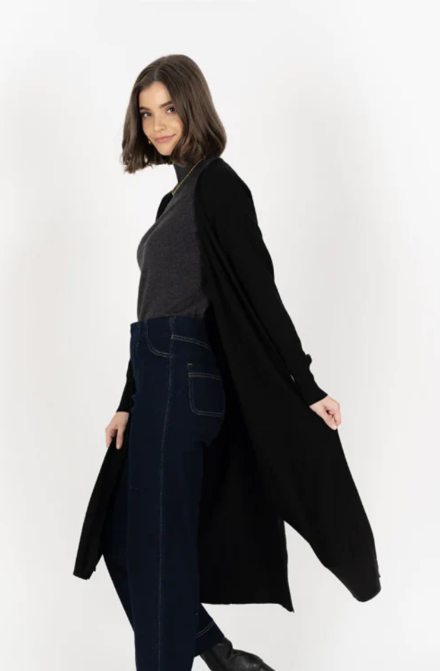 HUMIDITY LIFESTYLE JULIETTE CARDI - BLACK - HW25605