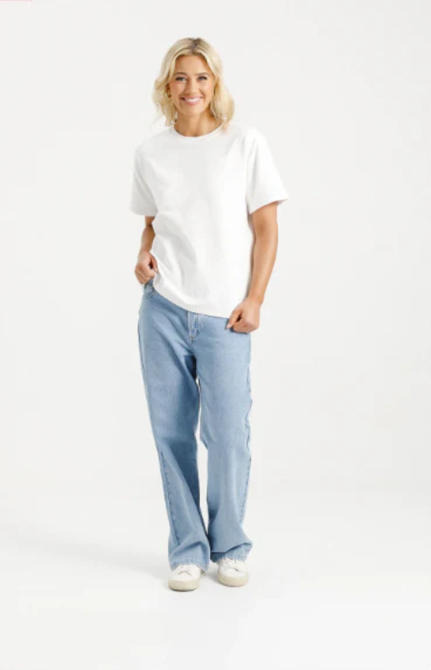 HOME-LEE L/S CHRIS TEE - WHITE - HL287 WHI