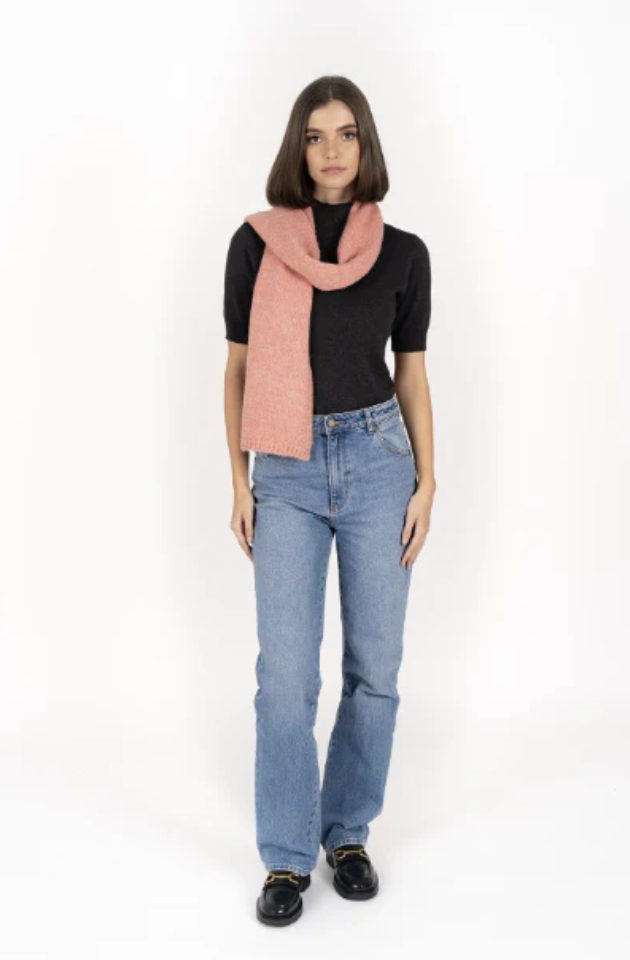 HUMIDITY LIFESTYLE FORTUNE SCARF - CORAL - HSCA23