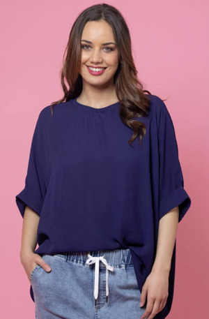 CHARLO LOLA SWING TOP - NAVY - CH819B