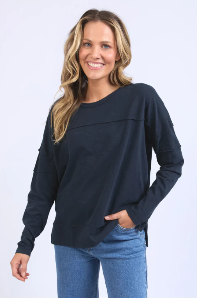 FOXWOOD JAYNE THROW ON TOP - NAVY - 55X0108.NAVY