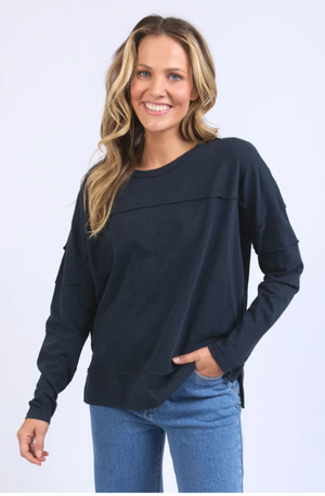 FOXWOOD JAYNE THROW ON TOP - NAVY - 55X0108.NAVY