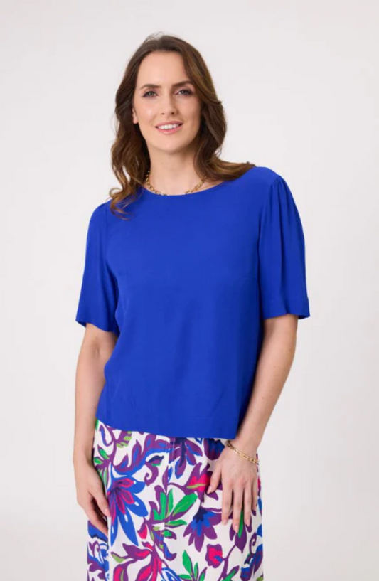 LEMON TREE DESIGN - BETTINA TOP - COBALT - 246LTDSS25