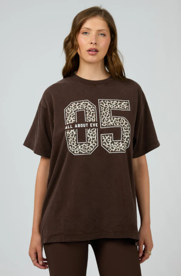 ALL ABOUT EVE NICO RELAXED TEE - BROWN - 6467827.BRWN