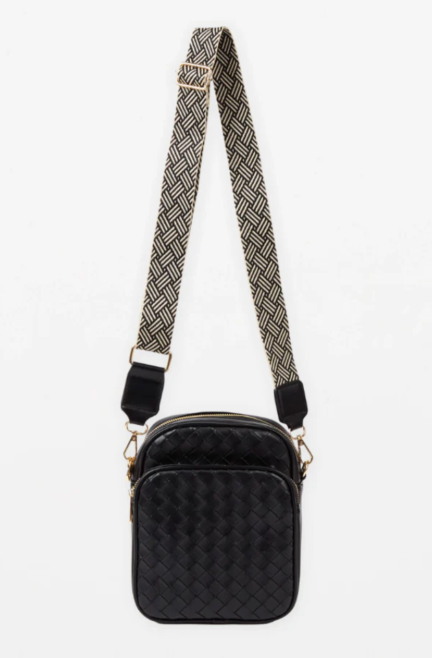 STELLA & GEMMA LIBERTY CROSS BODY BAG - BLACK - SGBA1570