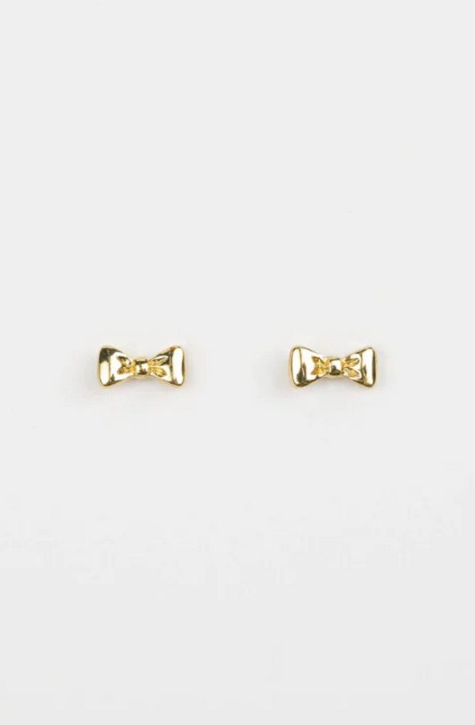 STELLA & GEMMA EARRING - GOLD BOW TIE - SGE8380